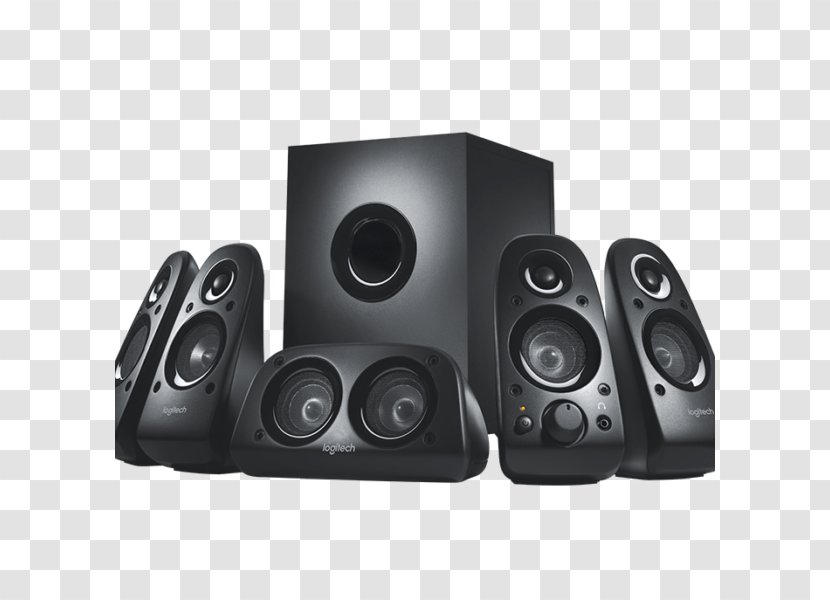 Logitech Z506 5.1 Surround Sound Loudspeaker Stereophonic - X50 - System Transparent PNG