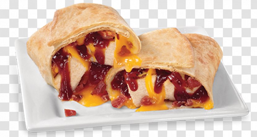 Melt Sandwich Wrap Barbecue Chicken Bacon - Dish Transparent PNG