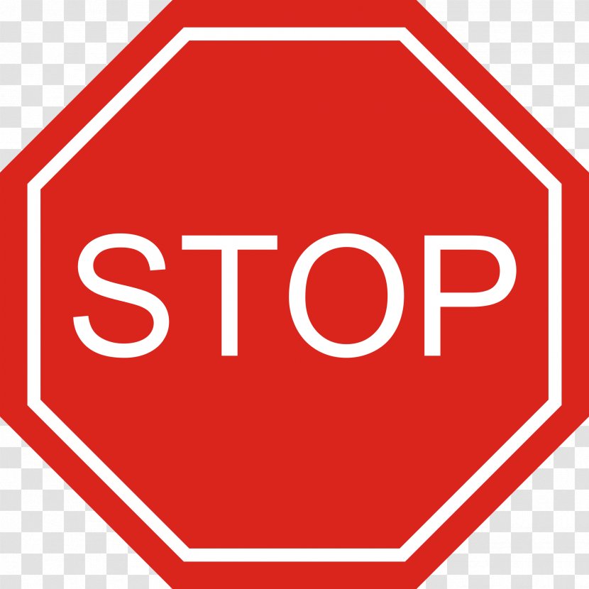 Stop Sign Traffic Warning Clip Art - Signage Transparent PNG