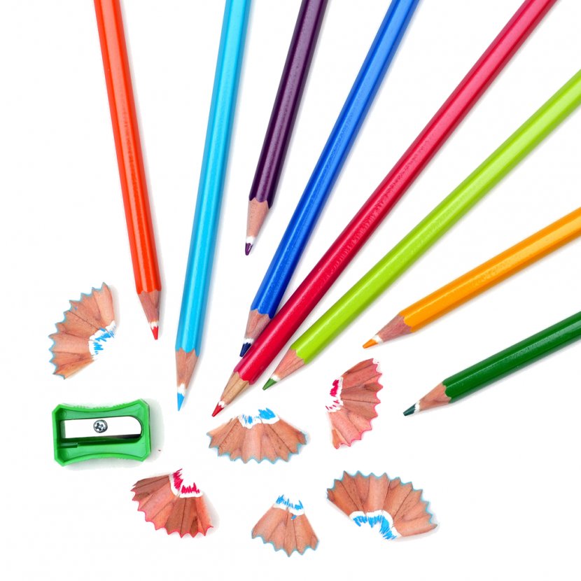 Colored Pencil School Supplies Sharpeners - Stock Photography Transparent PNG