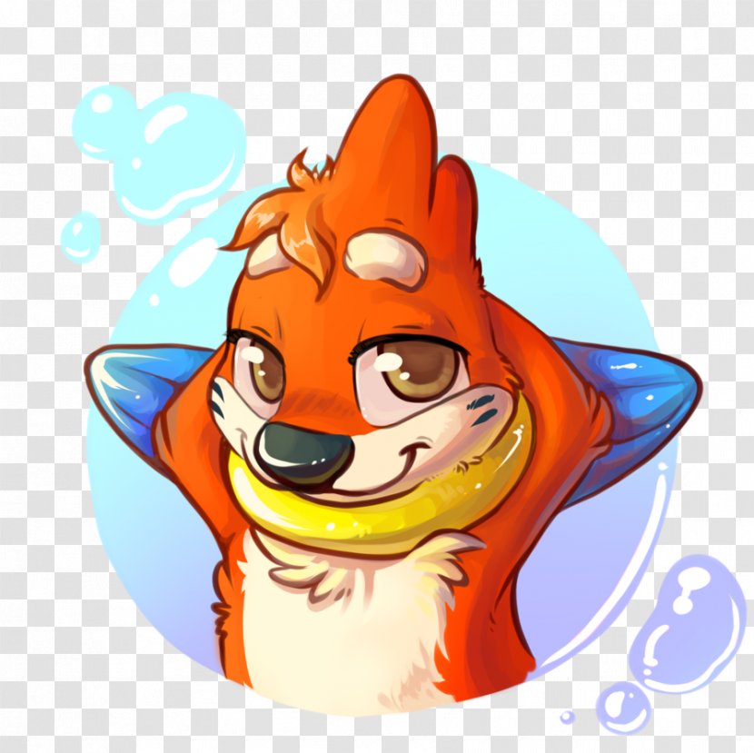 Whiskers Red Fox Cat Illustration Clip Art - Orange Transparent PNG