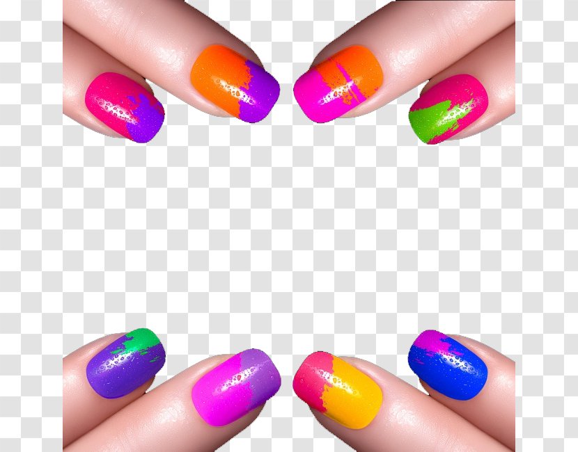 Nail Art Polish Gel Nails Ultraviolet - Finger Transparent PNG