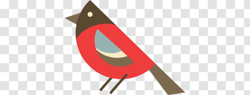Bird Clip Art - Red - Cute Clipart Transparent PNG