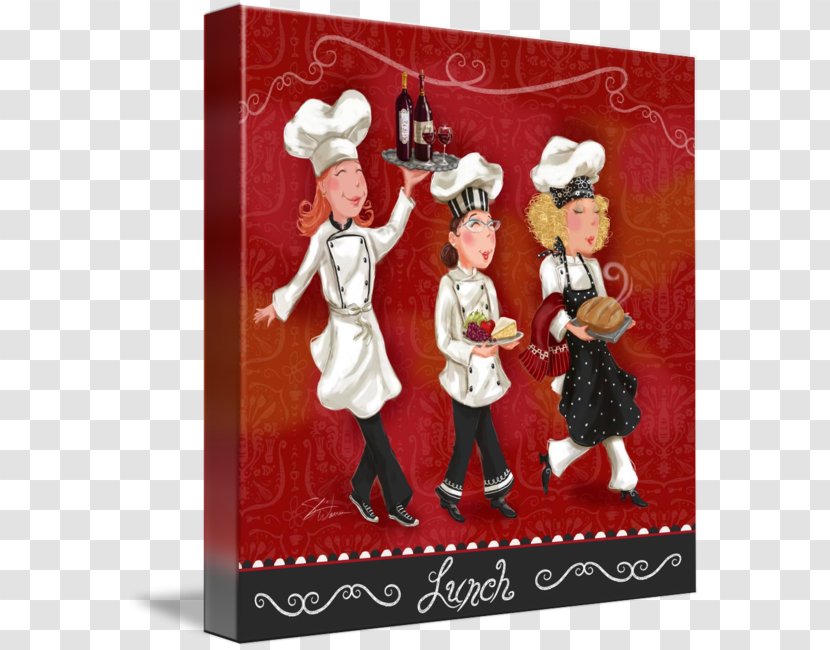 Bistro Cafe Coffee Cook Chef - Christmas Decoration - Lady Transparent PNG