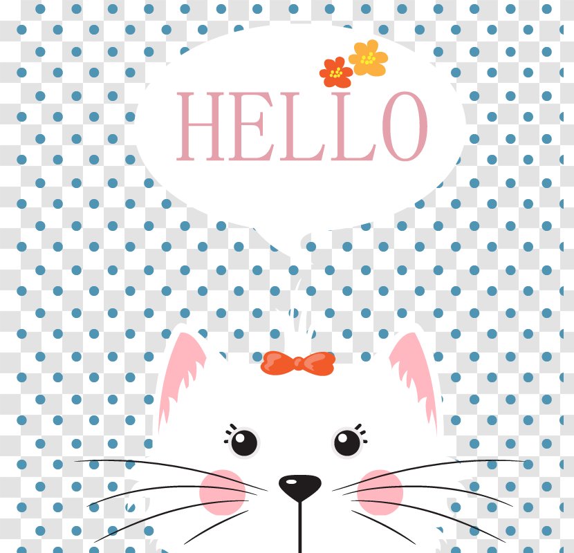 Hello Neighbor Whiskers Kitten Clip Art - Heart - Vector Transparent PNG