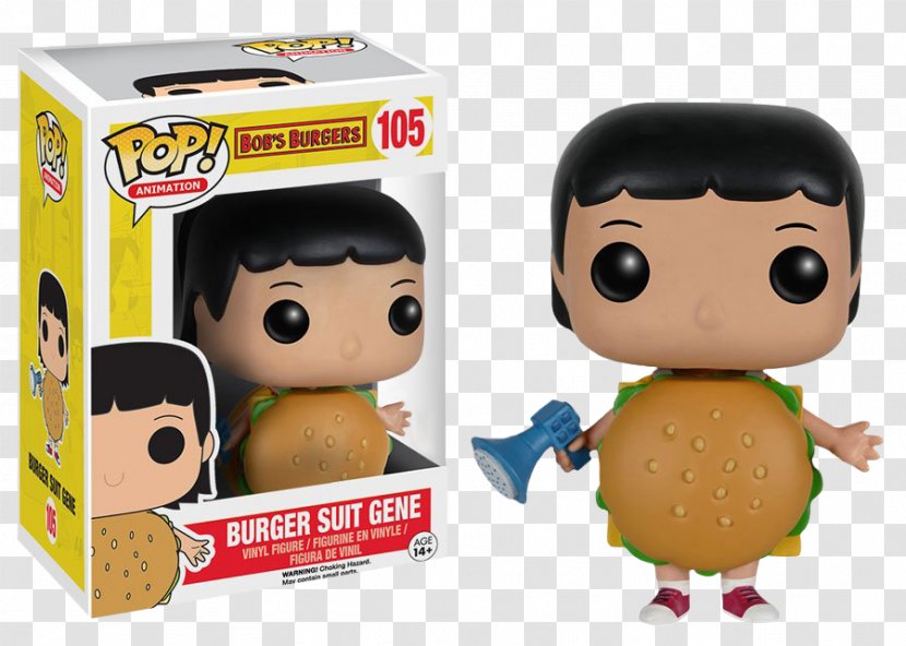 Bob Belcher Gene Linda Louise Funko - Collectable - Toy Transparent PNG