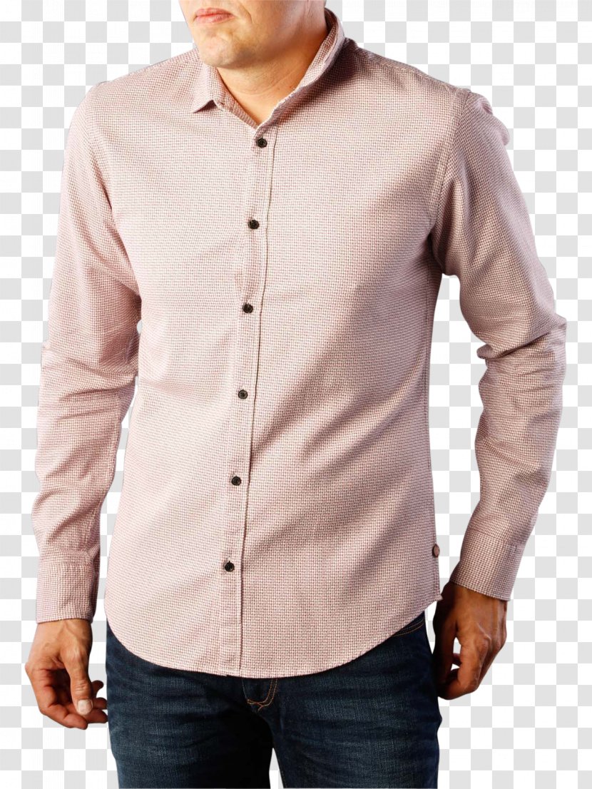 Long-sleeved T-shirt Dress Shirt Crew Neck - Jacket Transparent PNG