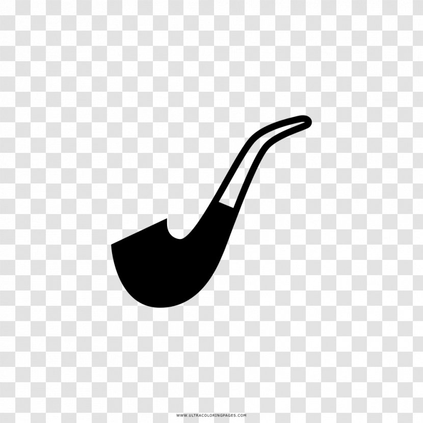 Tobacco Pipe Drawing Black And White - Royaltyfree Transparent PNG