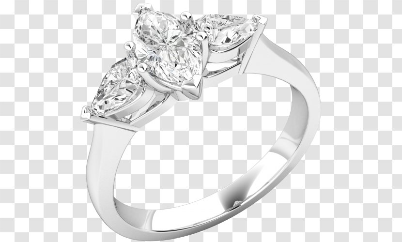 Engagement Ring Diamond Wedding - Gold - Marquise Rings Transparent PNG
