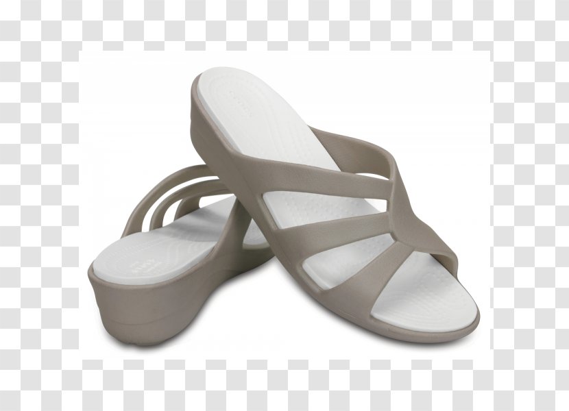 Crocs Women's Sanrah Strappy Wedge Shoe Sandal Clog - Walking Transparent PNG