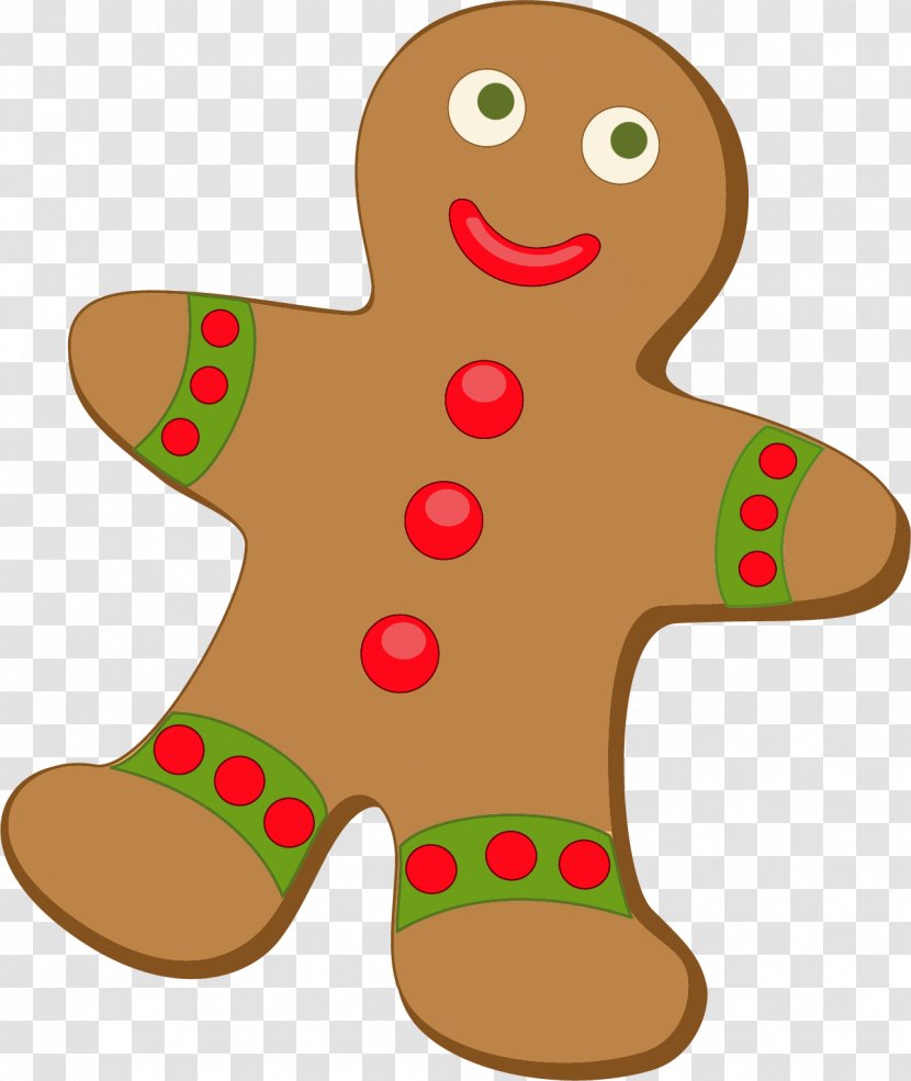 Gingerbread House Man Clip Art - Christmas Clipart Transparent PNG