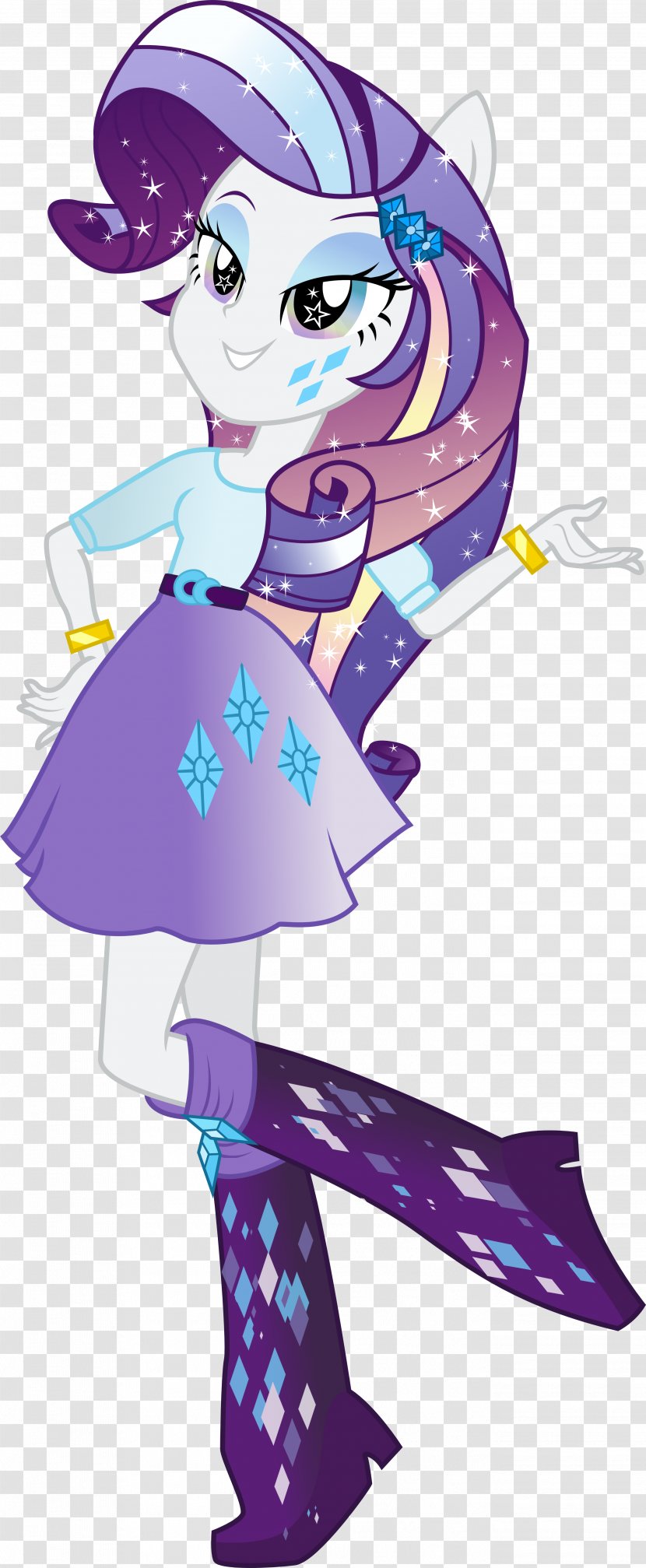 Rarity Rainbow Dash Pinkie Pie Applejack Pony - Flower - Gemstone Magic Transparent PNG