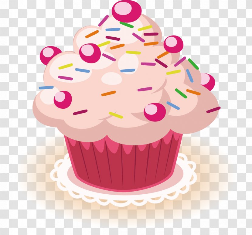 Cupcake Chocolate Cake Birthday - Lovely Transparent PNG