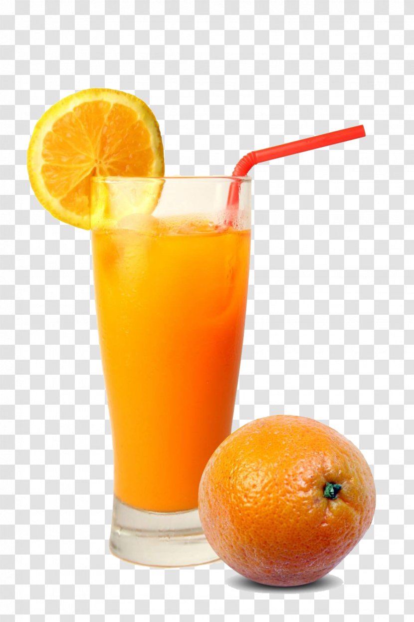 Orange Juice Cocktail Smoothie Squash - Non Alcoholic Beverage - Glass With Transparent PNG