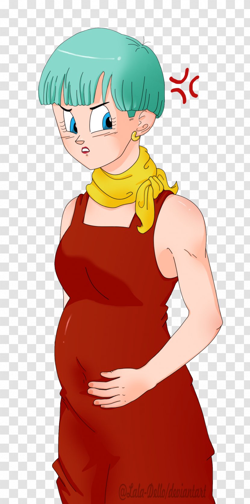 Bulma Videl Vegeta Pregnancy DeviantArt - Cartoon - Pregnant Transparent PNG