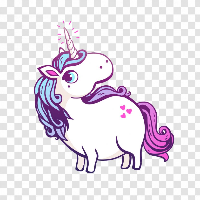 Unicorn - Flower - Cartoon Transparent PNG