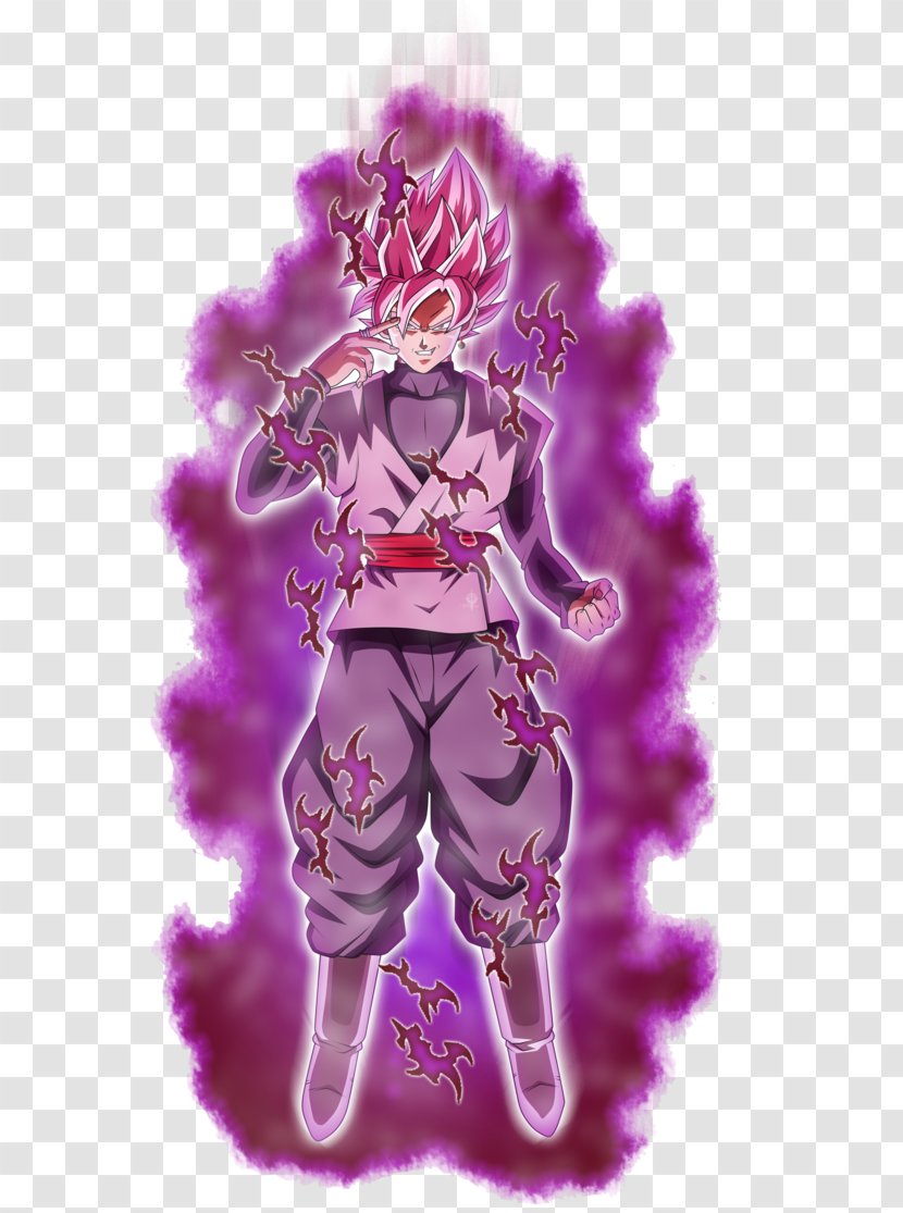 Goku Trunks Vegeta Majin Buu Super Saiyan - Watercolor - Black Aura Transparent PNG