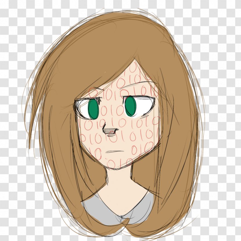 Eye Cheek Brown Hair Forehead - Cartoon Transparent PNG