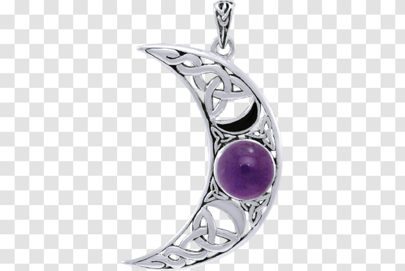 Amethyst Sterling Silver Jewellery Gold - Triple Goddess Transparent PNG