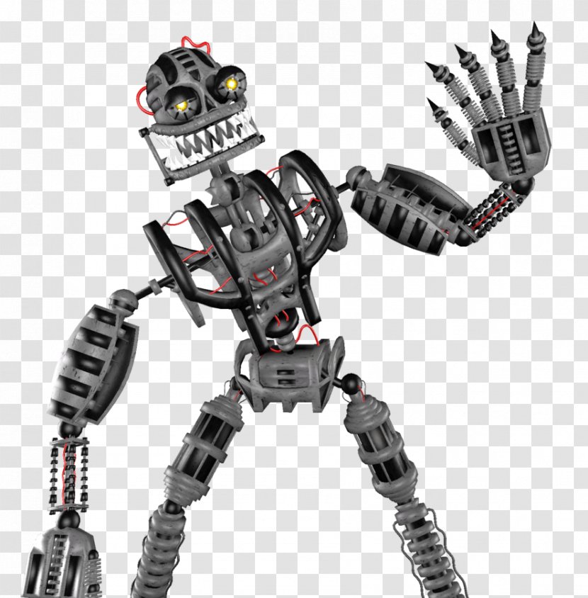 Five Nights At Freddy's 4 2 3 Endoskeleton Terminator - Action Figure Transparent PNG