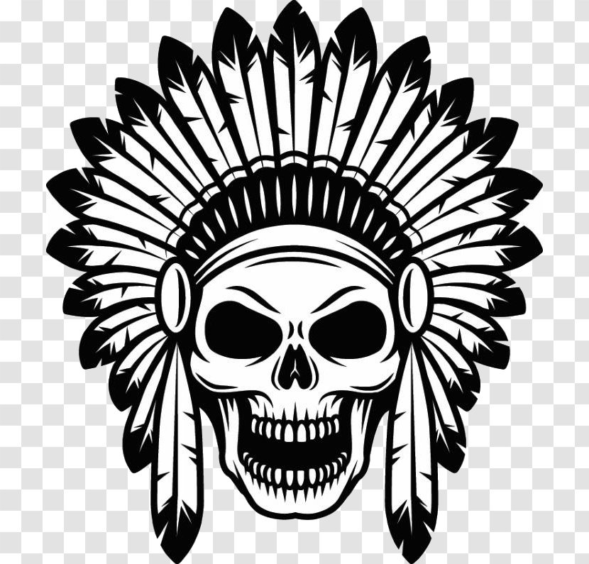 Indigenous Peoples Of The Americas Native Americans In United States War Bonnet - Skull - Indian Transparent PNG
