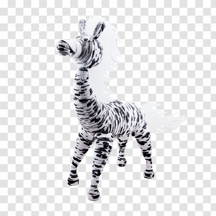 Figurine Neck White Wildlife Terrestrial Animal - Black And - Quilling Transparent PNG