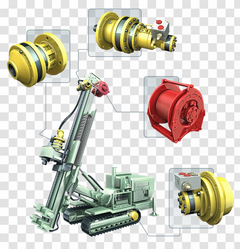Hydraulics Wheel And Axle Reduction Drive Capstan Epicyclic Gearing - Hoisting Machine Transparent PNG