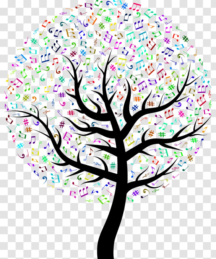 Musical Note Treble Clip Art - Cartoon - Tree Of Life Transparent PNG