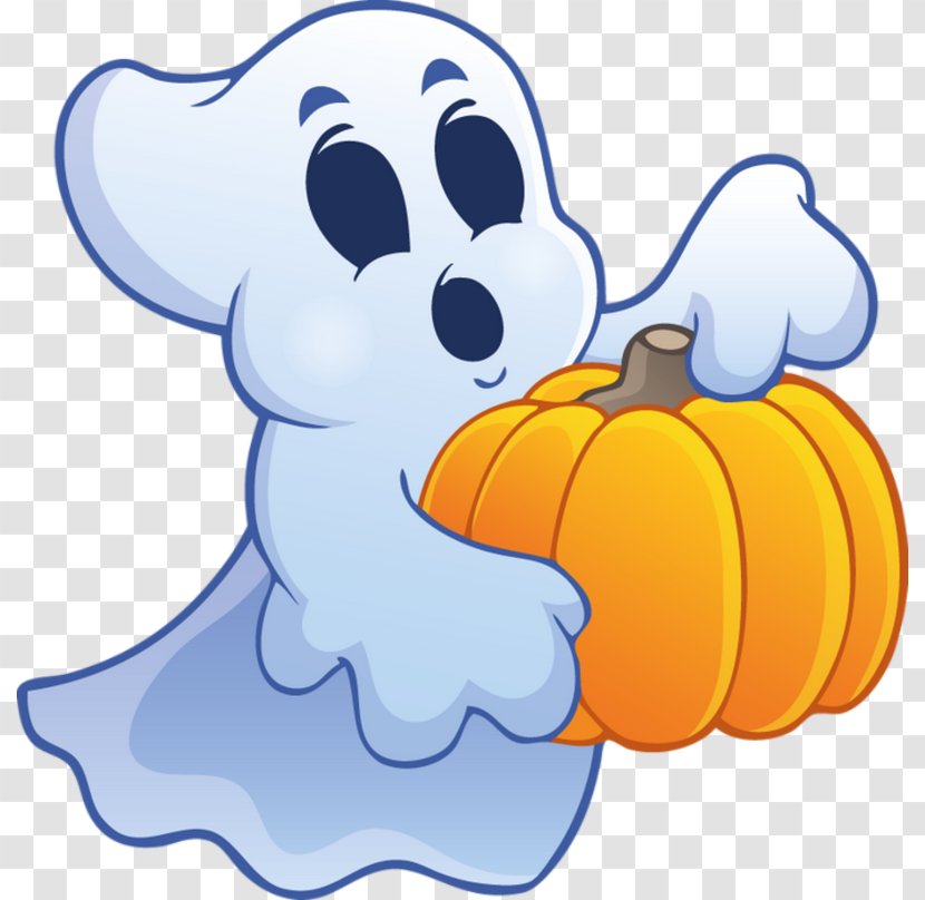 Clip Art-Holidays Halloween Ghost Casper - Pumpkin Transparent PNG