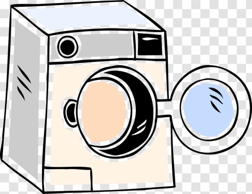 Clip Art Vector Graphics Illustration Washing Machines - Area - Old Machine Transparent PNG