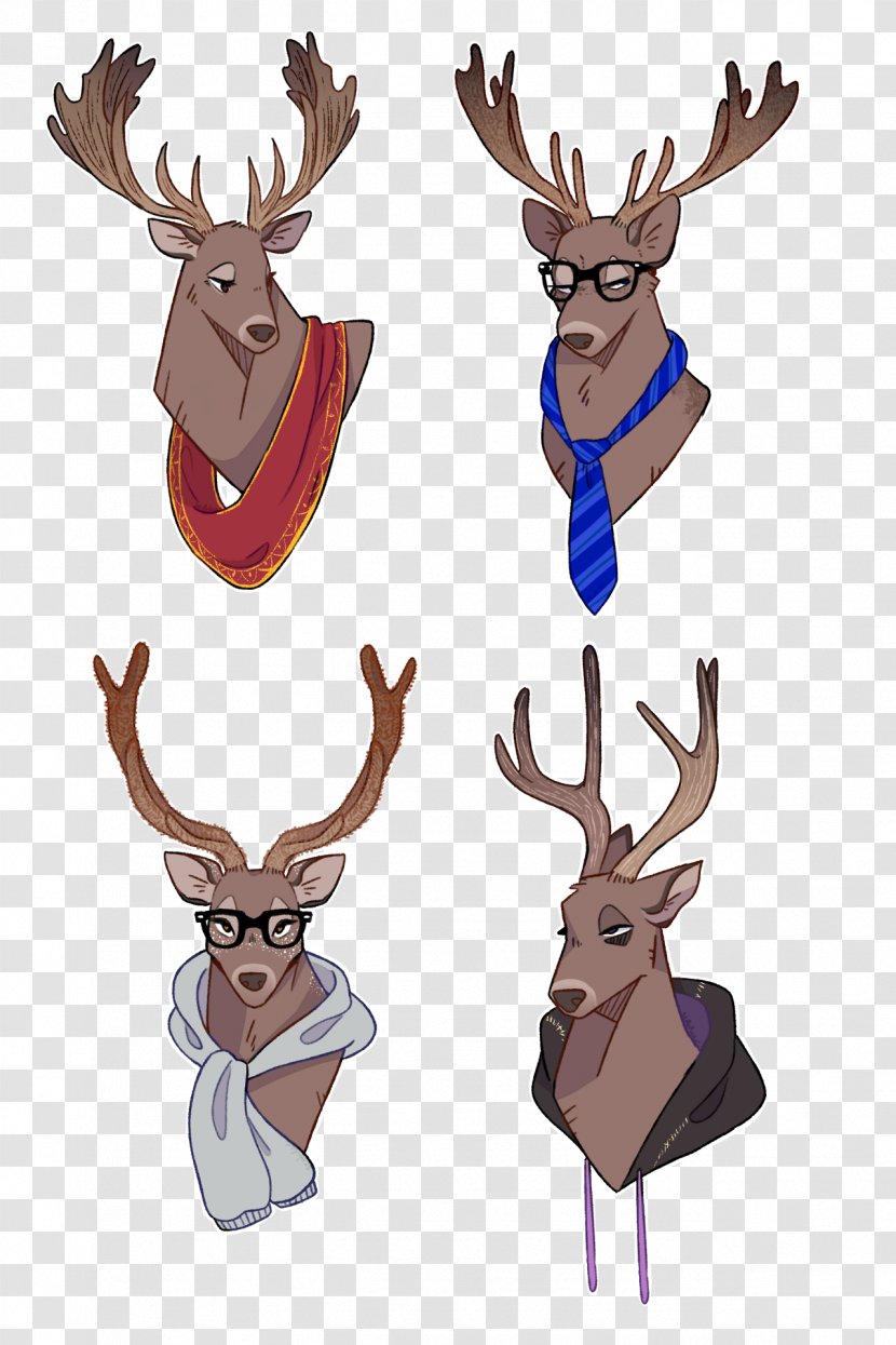 Reindeer YouTube Fan Art Drawing - Antler Transparent PNG