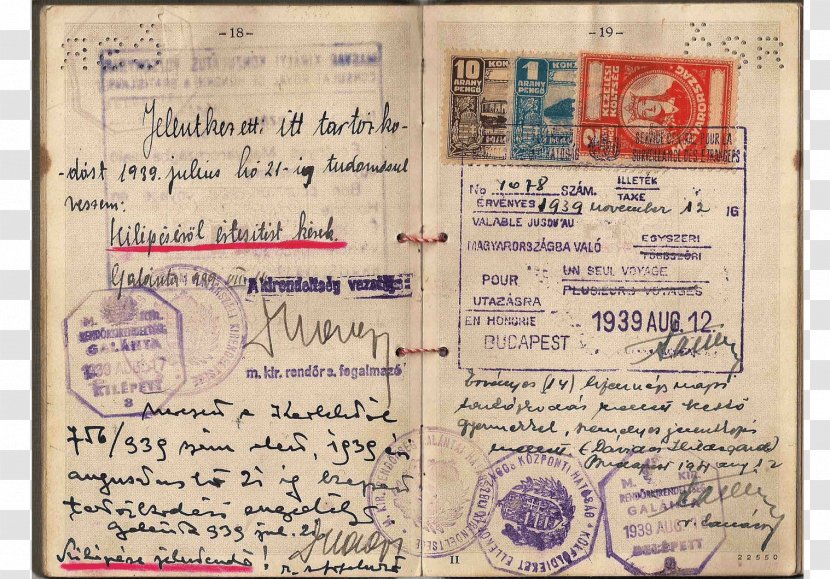 Second World War Identity Document First - Passport Transparent PNG