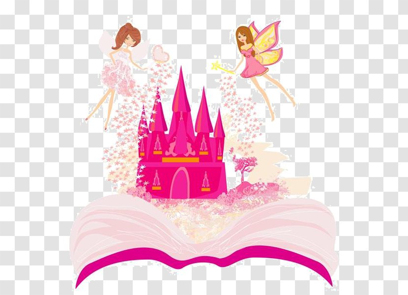 Fairy Tale Magic Castle Illustration - Sugar Cake - Cartoon Flower Transparent PNG