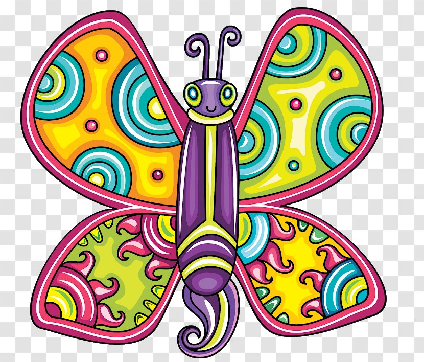 Vector Graphics Drawing Insect Illustration Butterfly - Cartoon Transparent PNG