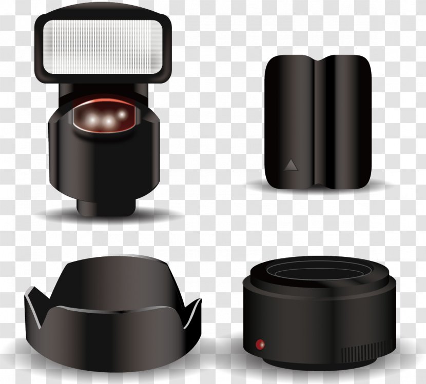 Analog Photography Download - Lens - Vector Painted Camera Accessories Transparent PNG
