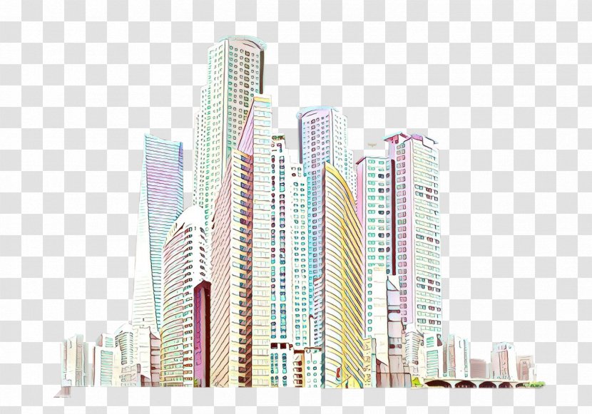 Tower Block Skyscraper Human Settlement Metropolitan Area City - Architecture Condominium Transparent PNG