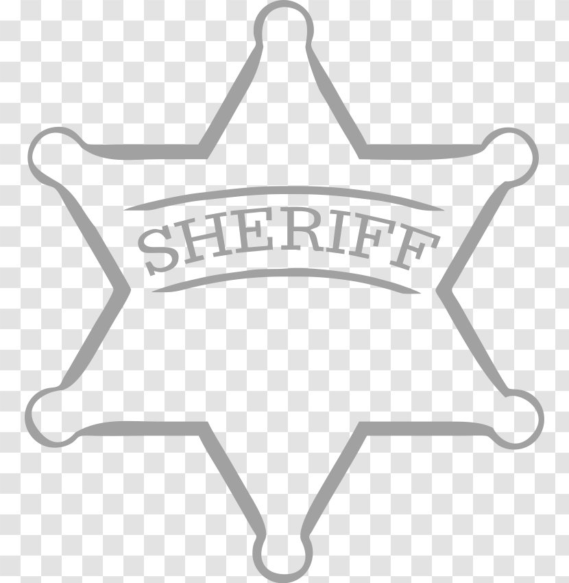 Badge Sheriff Royalty-free Clip Art - Cowboy - Wall Decal Transparent PNG