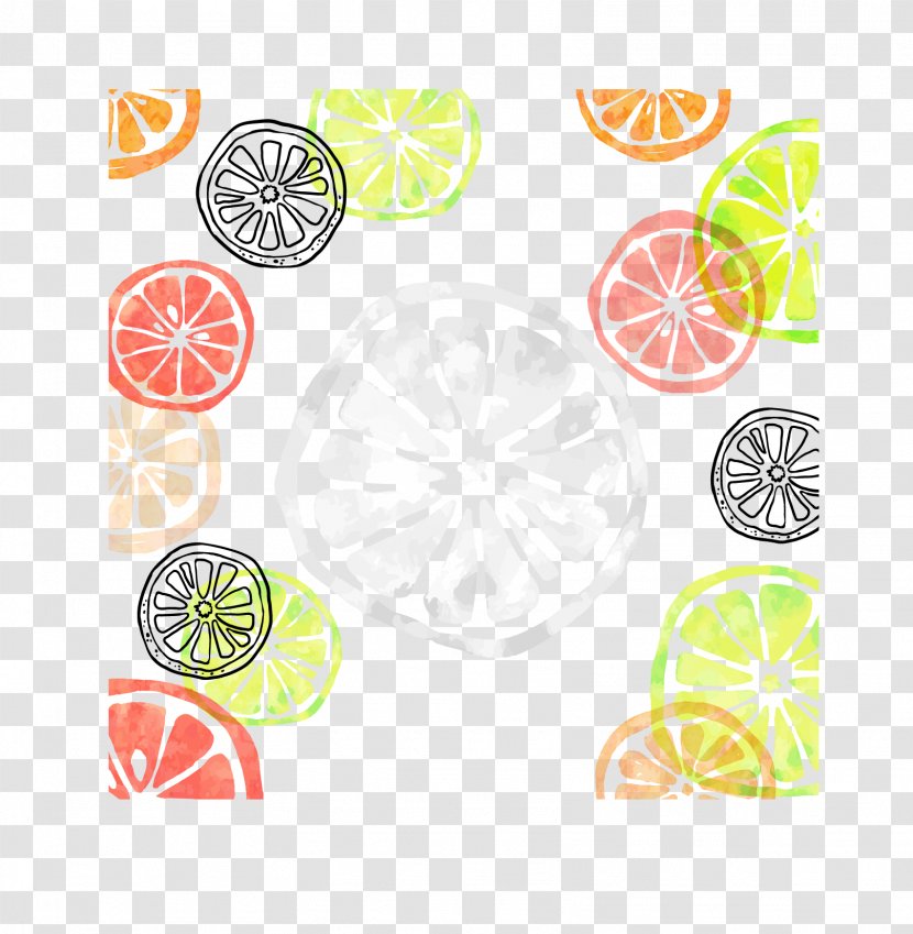 Summer Clip Art - Food - Lemon Color Shading Transparent PNG