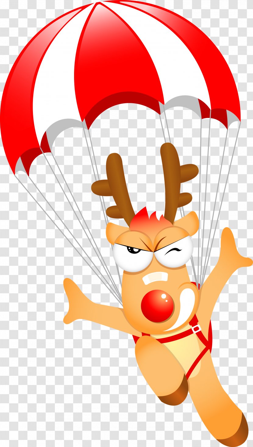 Parachute Christmas Parachuting - Gratis Transparent PNG