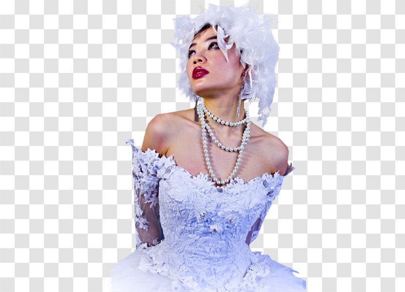 Fashion Model Wedding Dress Headpiece - Heart Transparent PNG