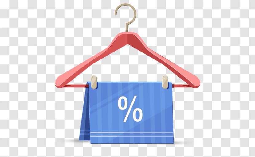 Electric Blue Clothes Hanger - Clothing Sizes - Discount Transparent PNG
