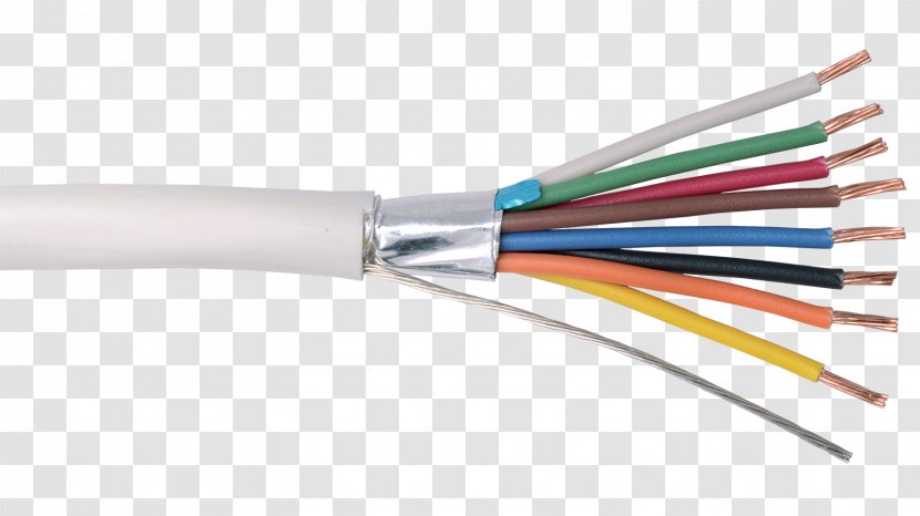 American Wire Gauge Shielded Cable Coaxial Electrical Conductor Plenum - Wires Transparent PNG
