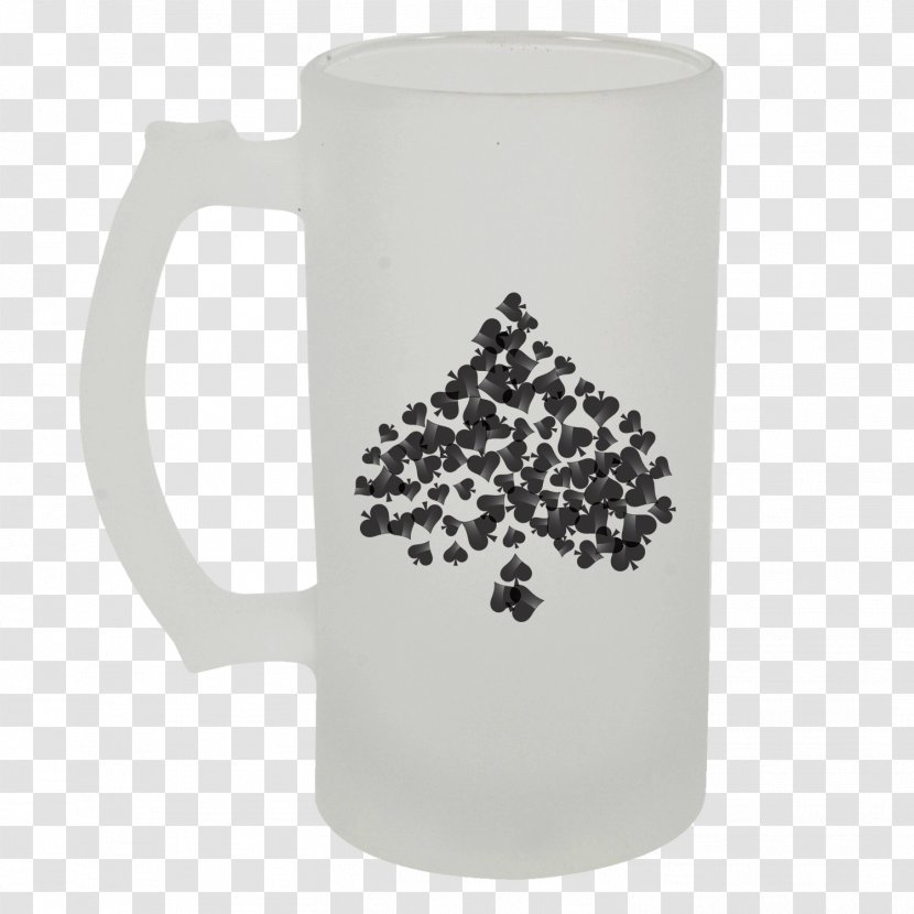 Suit Ace Of Spades Playing Card Espadas - Tree - Holding A Beer Mug Transparent PNG