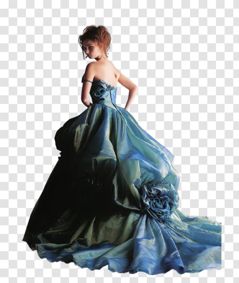 It's A Blue World Orkut Dress - Tree - Flower Transparent PNG