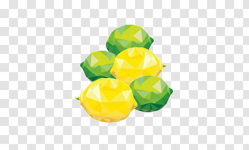 Yellow Fruit - Lemon Mosaic Morphing Transparent PNG