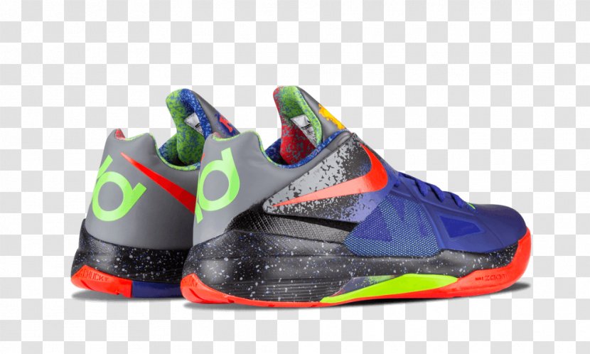 Sports Shoes Nike Zoom Kd 4 Nerf Concord // Bright Crimson 517408 400 KD Line - Athletic Shoe Transparent PNG