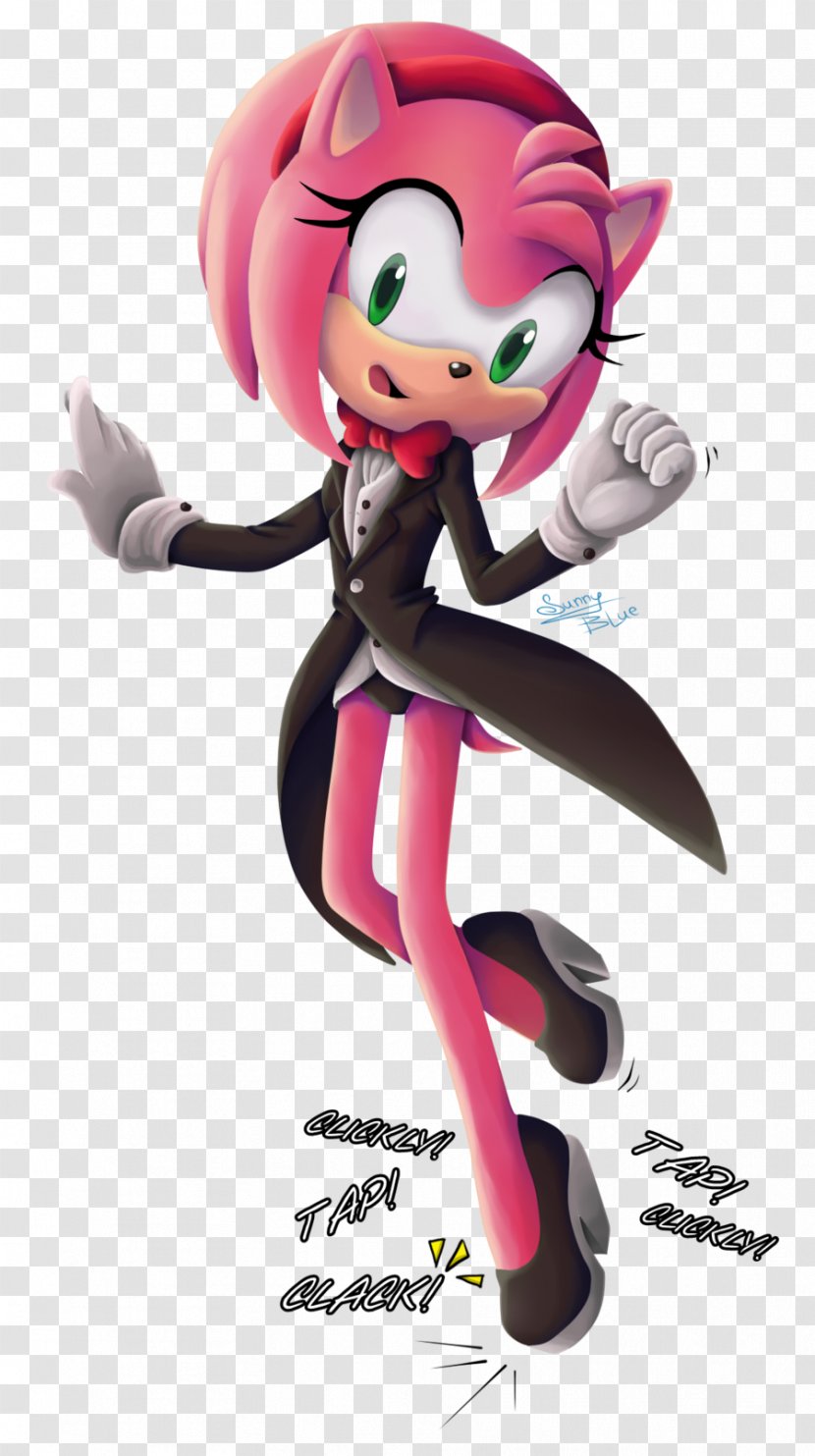 Amy Rose Tap Dance Drawing Art - Heart Transparent PNG