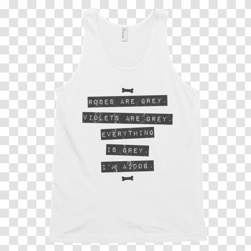 T-shirt Sleeveless Shirt Outerwear Font - Active Tank - White Top Transparent PNG