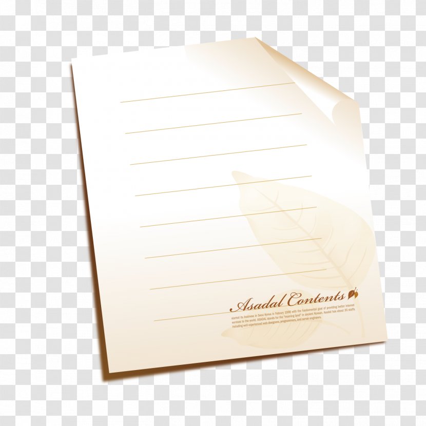 Envelope Effect - Paper - Product Transparent PNG