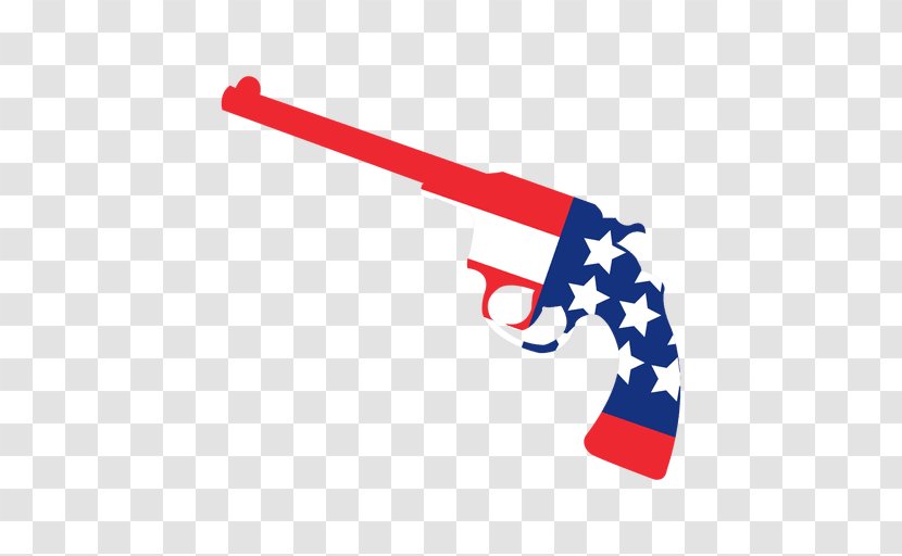 Firearm United States Pistol Weapon Handgun - American Flag Transparent PNG